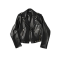 Classic Black Leather Biker Jacket for Men
